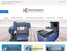 Tablet Screenshot of filtersmachine.com